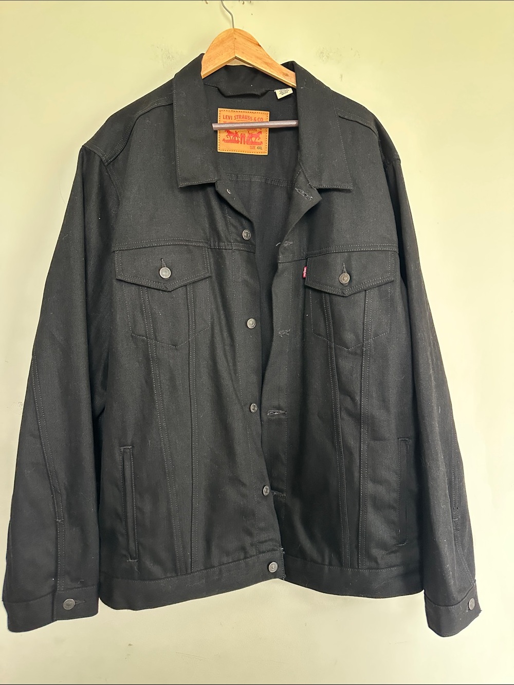 Levi's Black Denim Trucker Jacket - Lightweight Shirt Jacket